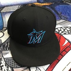 Miami Marlin Baseball fitted Cap
